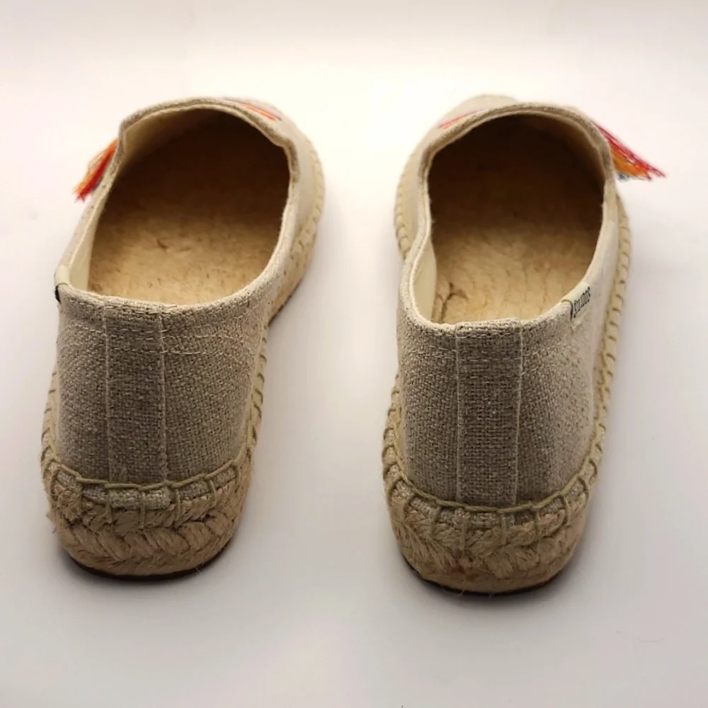 Soludos Pride Slip On  Espadrilles In Natural Sand Color - Picture 3 of 10